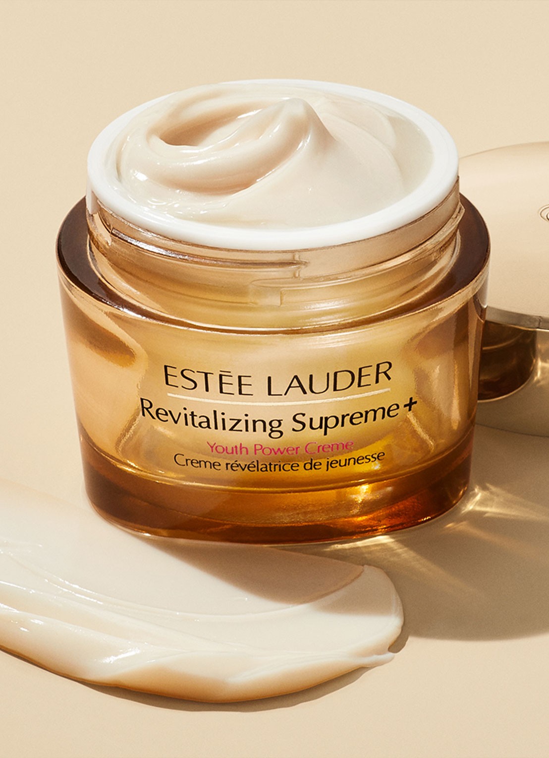 Estée Lauder Revitalizing Supreme+ Youth Power Crème - dag- en nachtcrème - voorkant 3 beige