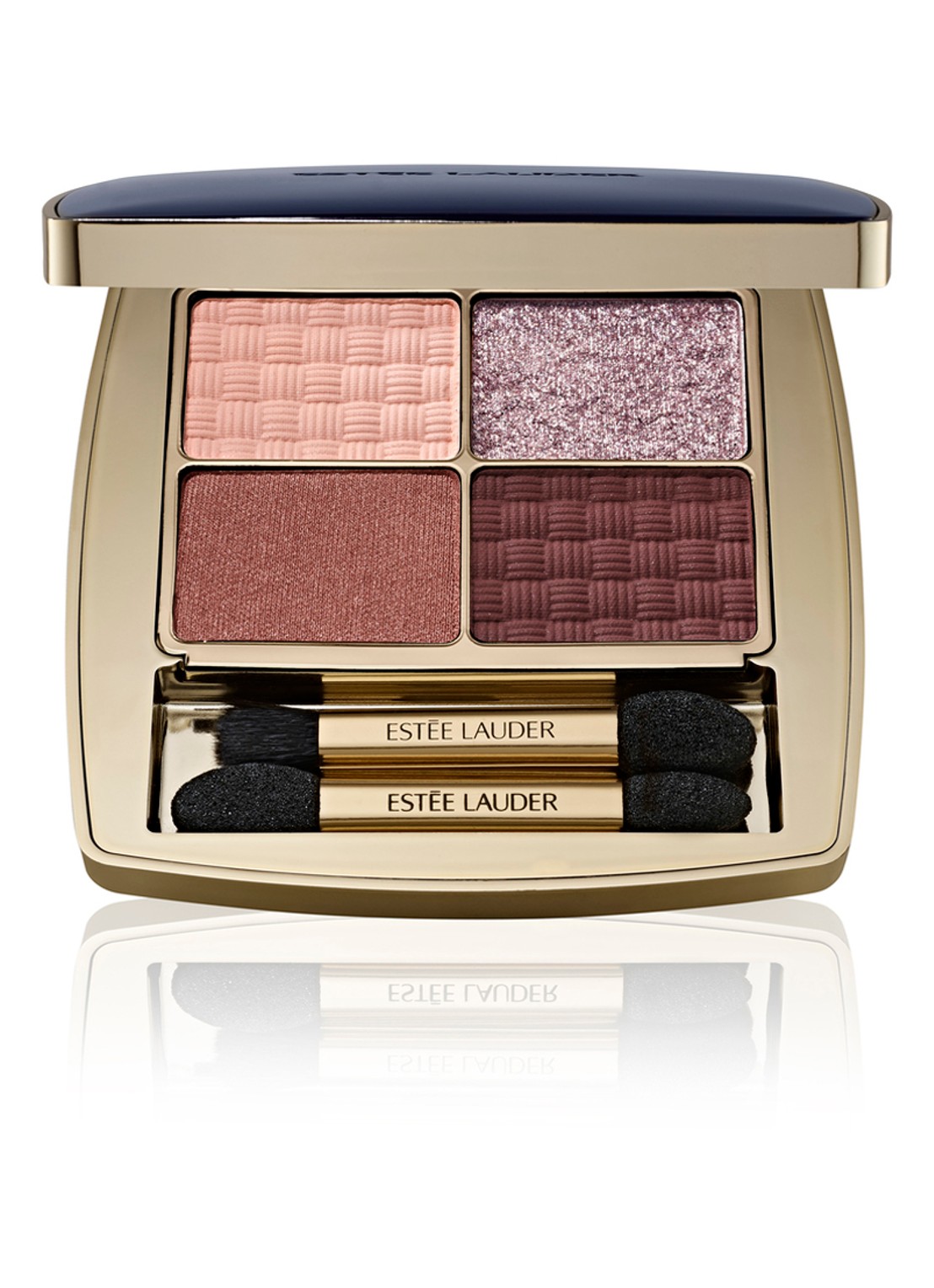Estée Lauder The Essential Eyeshadow Quad - oogschaduw palette - voorkant power brunch