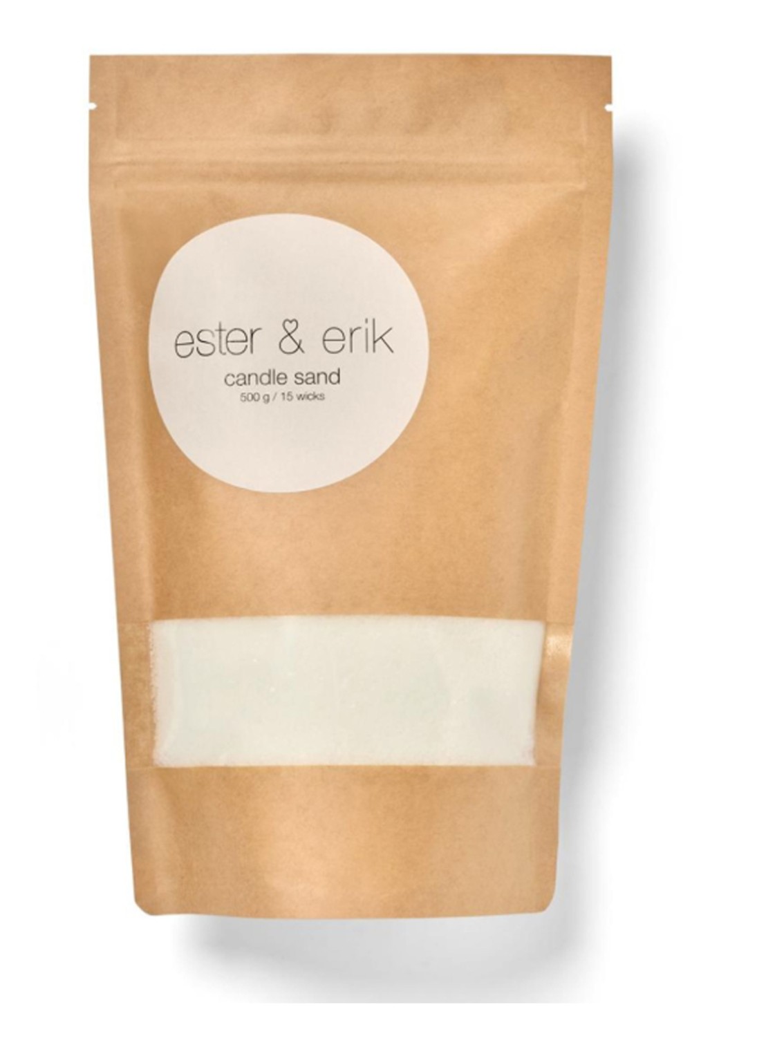 ester & erik Kaarsenzand 500 gram - voorkant 5 gebroken wit