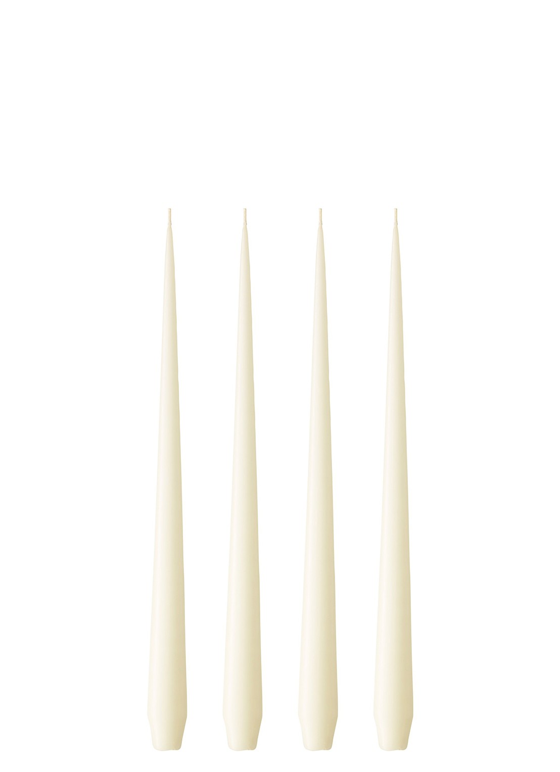 ester & erik Taper dinerkaars 32 cm set van 4 - voorkant wit