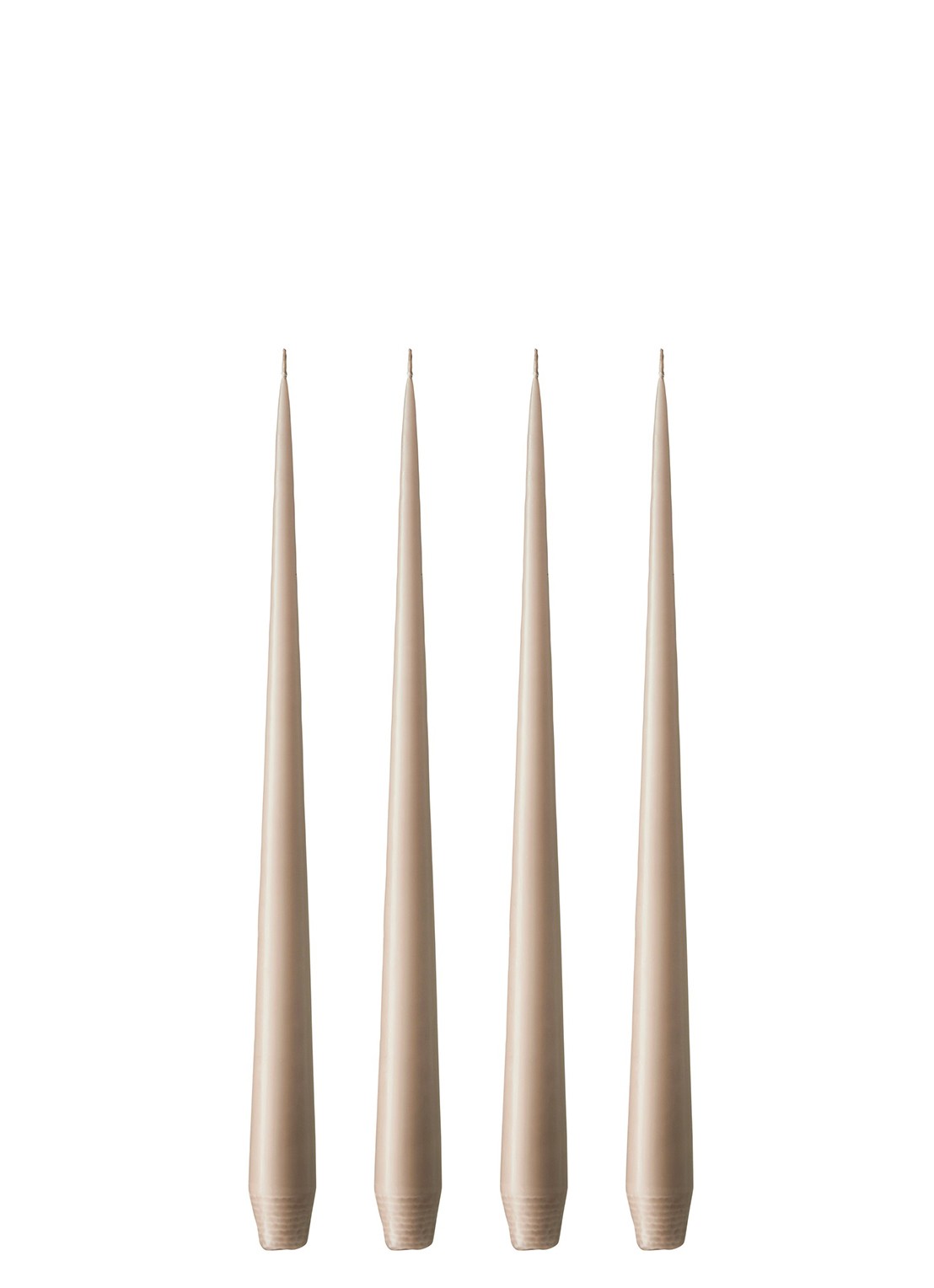 ester & erik Taper dinerkaars 32 cm set van 4 - voorkant beige