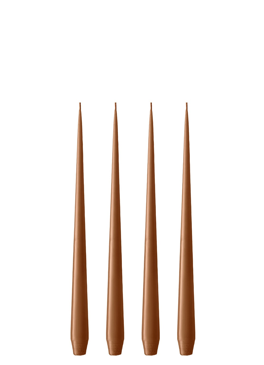 ester & erik Taper dinerkaars 32 cm set van 4 - voorkant bruin
