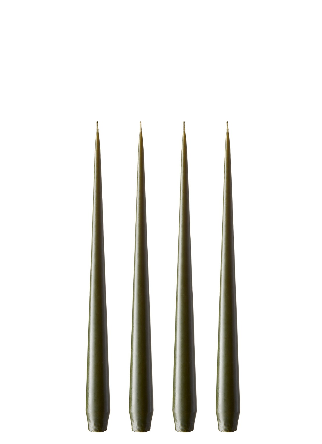 ester & erik Taper dinerkaars 32 cm set van 4 - voorkant groen