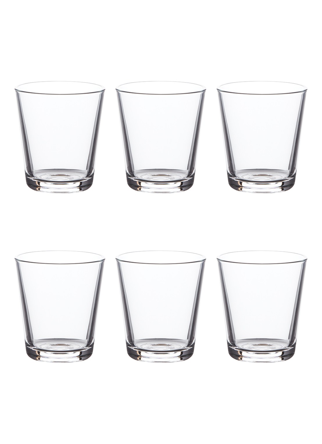 Eva Solo Drinkglas 25 cl set van 6 - voorkant transparant