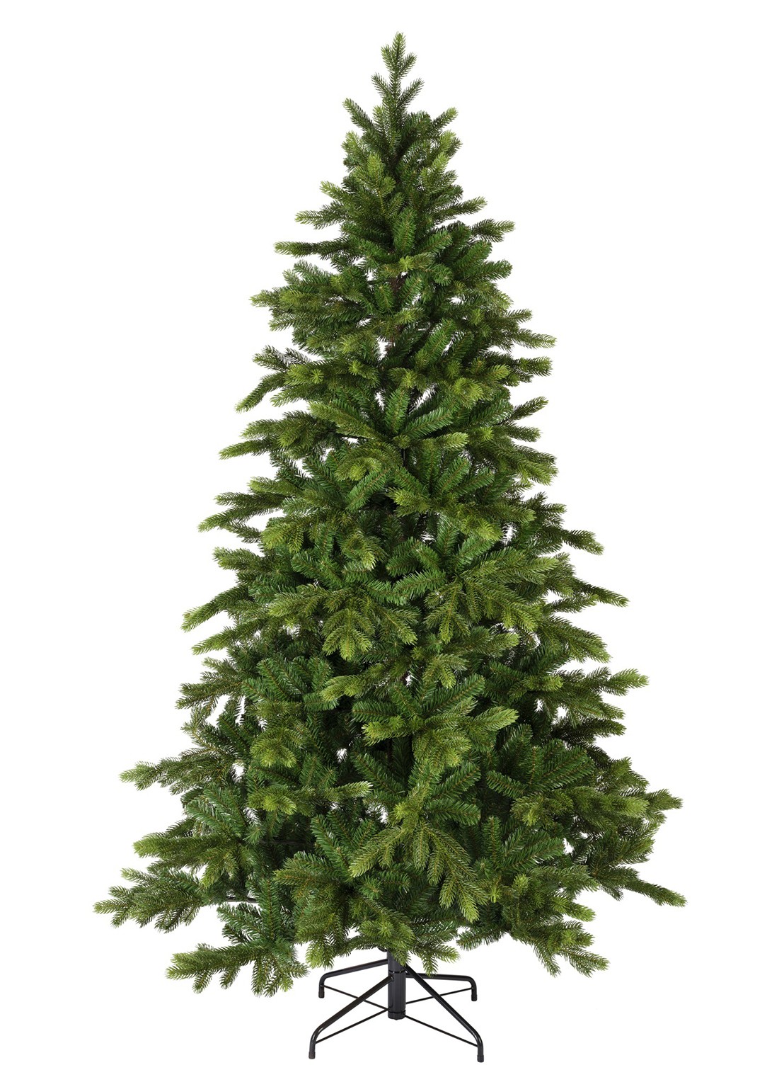 Everlands Galloway Spruce kunstkerstboom 210 cm - voorkant groen
