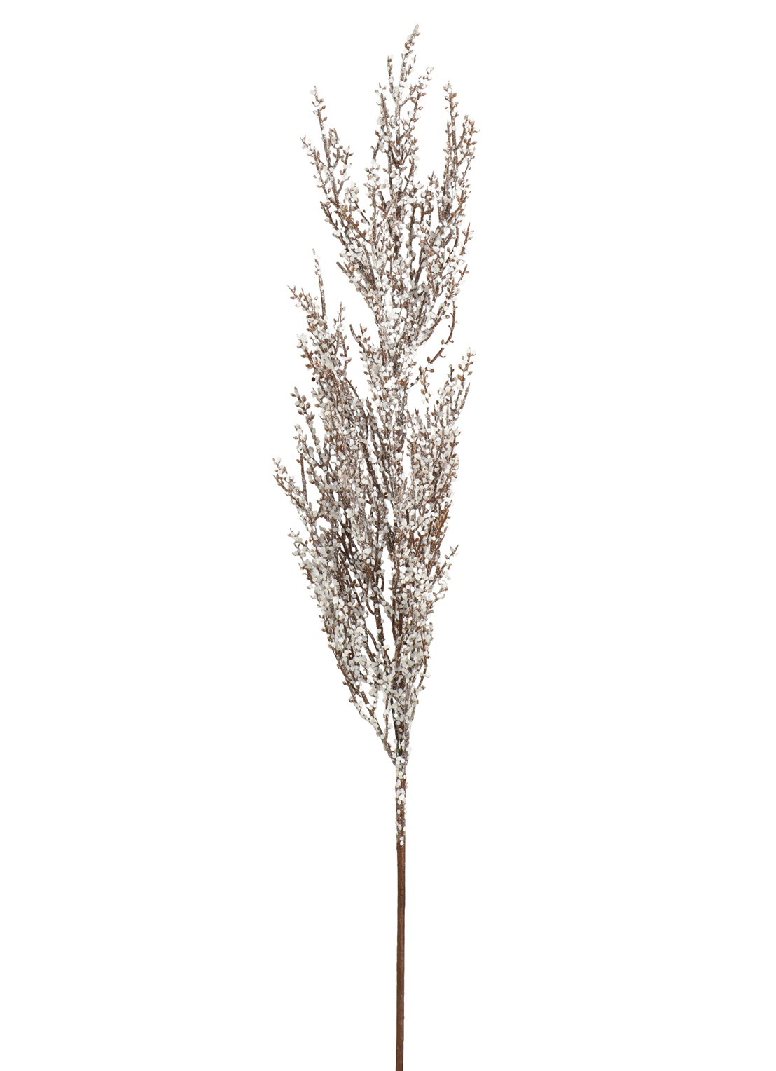 Everlands Glitter kersttak 79 cm - voorkant wit