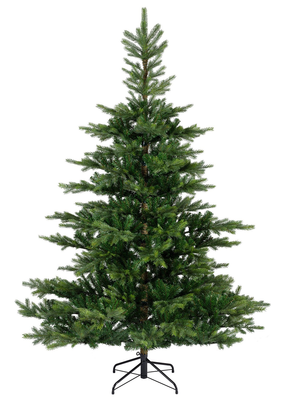 Everlands Grandis Fir kunstkerstboom 210 cm - voorkant groen
