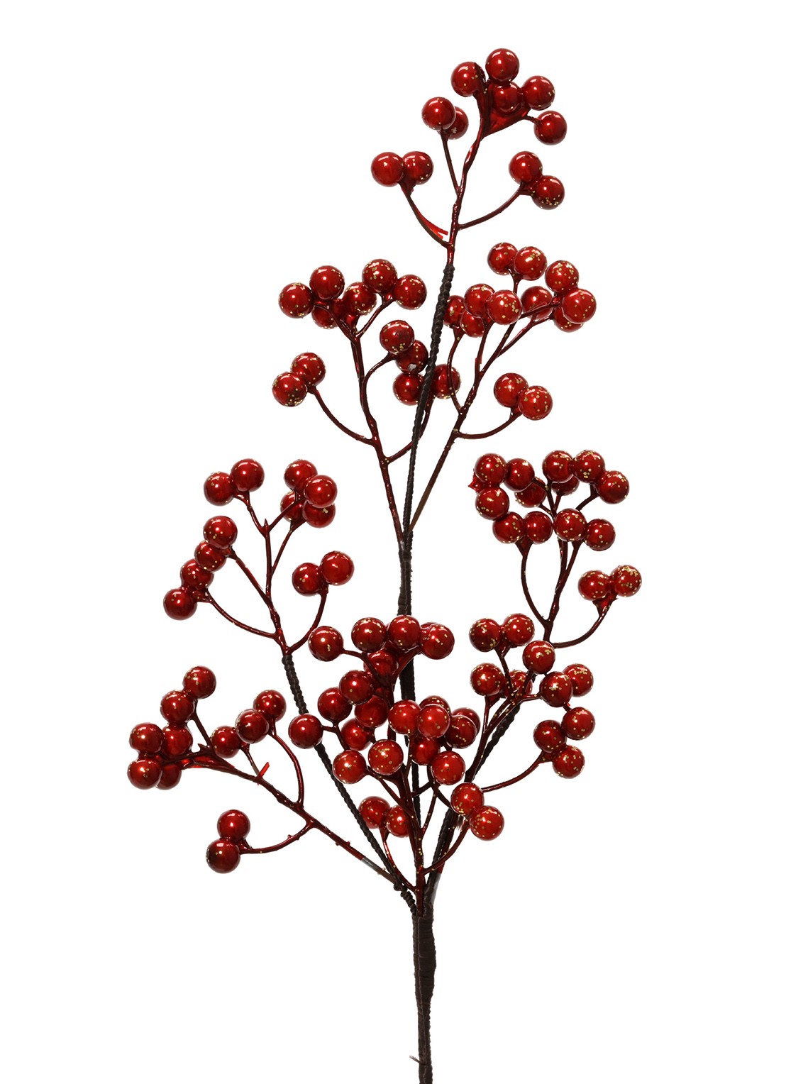 Everlands Spray kersttak 59 cm - voorkant rood