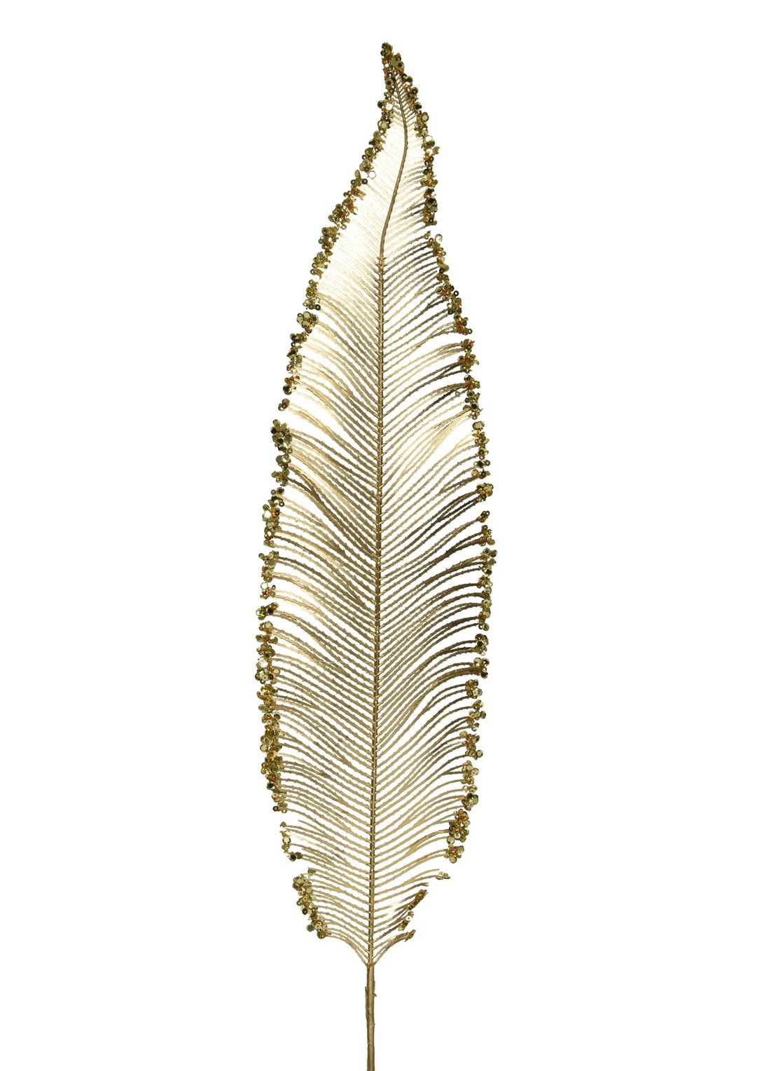 Everlands Varenspray kersttak 79 cm - voorkant goud