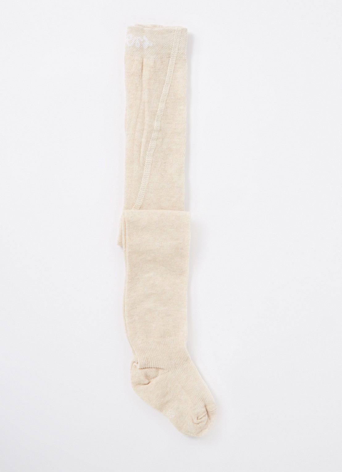 Ewers Fijnegebreide babymaillot in katoenblend - voorkant 2 beige