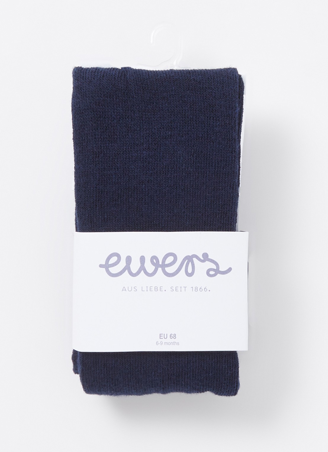 Ewers Fijnegebreide babymaillot in katoenblend - voorkant donkerblauw