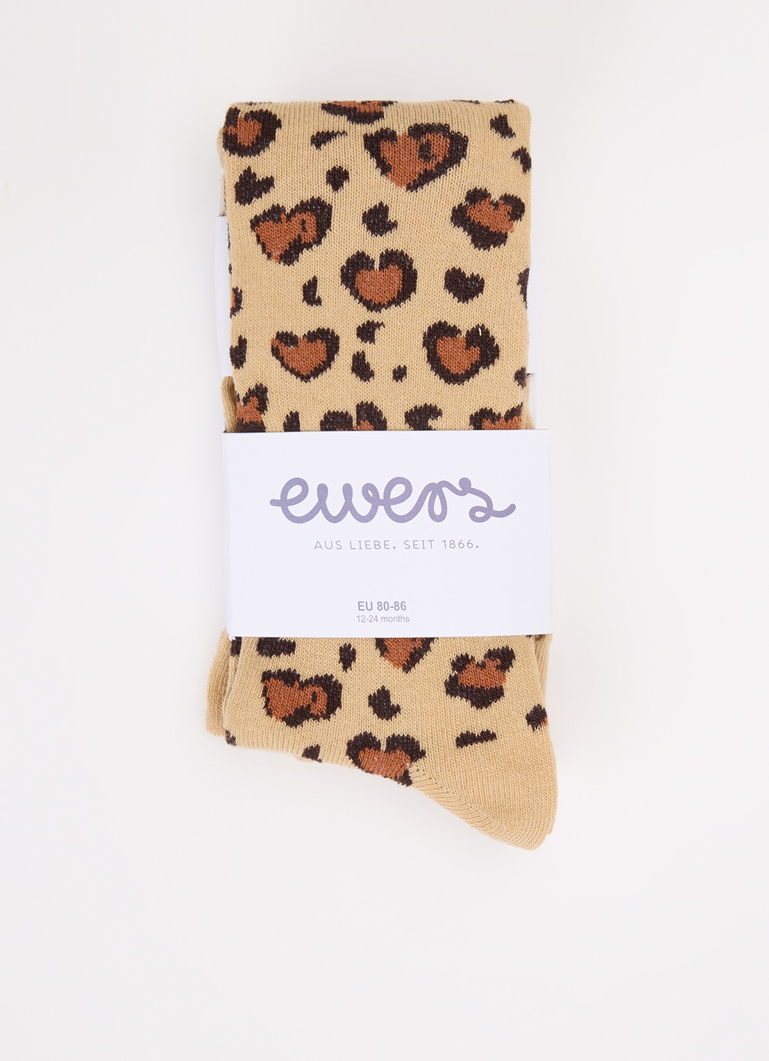 Ewers Maillot in katoenblend met panterprint - voorkant camel