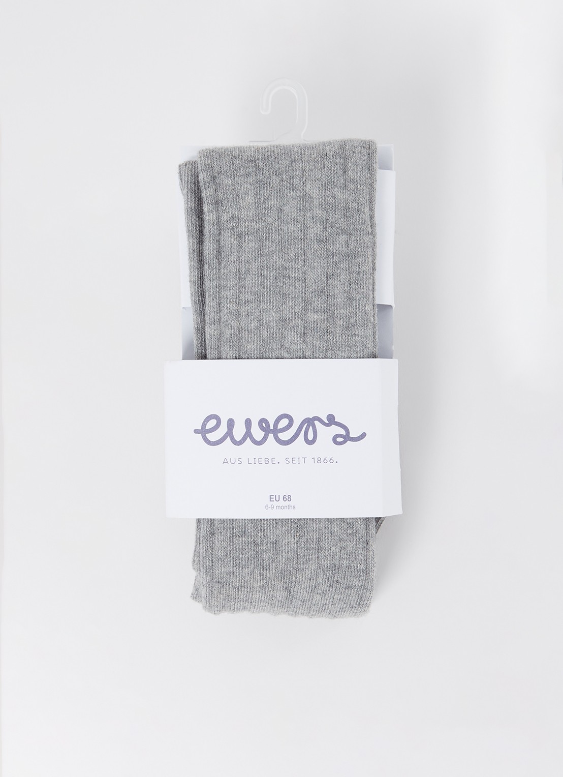 Ewers Maillot met ribstructuur - voorkant grijsmele