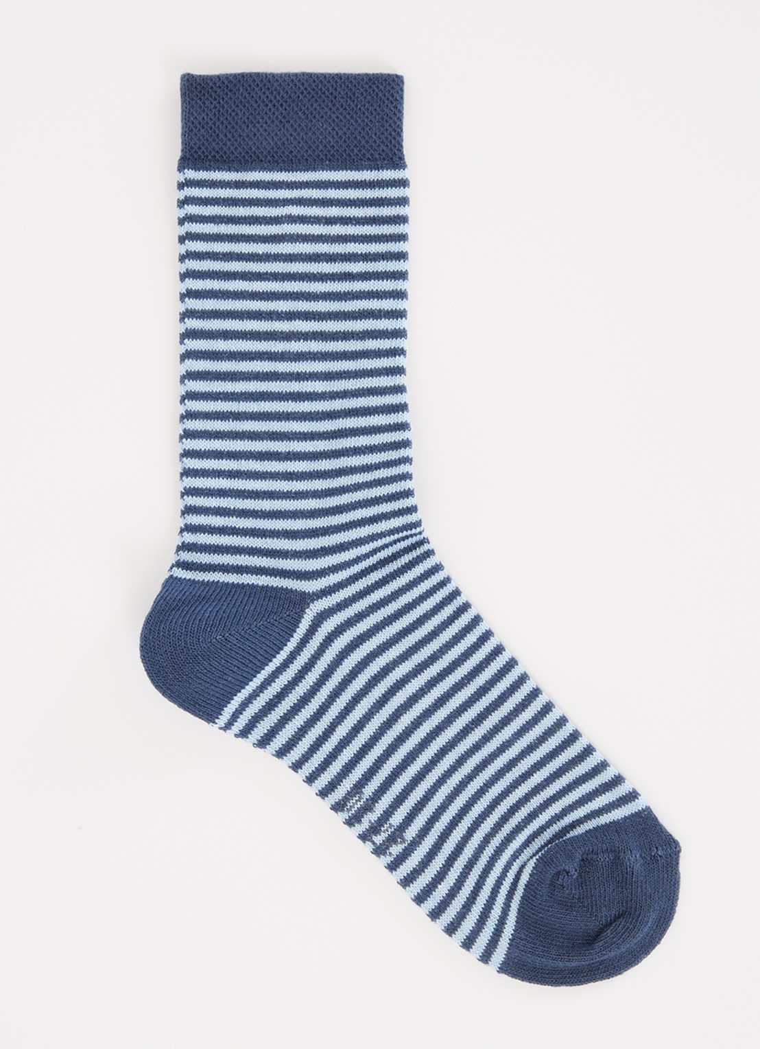 Ewers Sokken met streepprint  - voorkant blauw