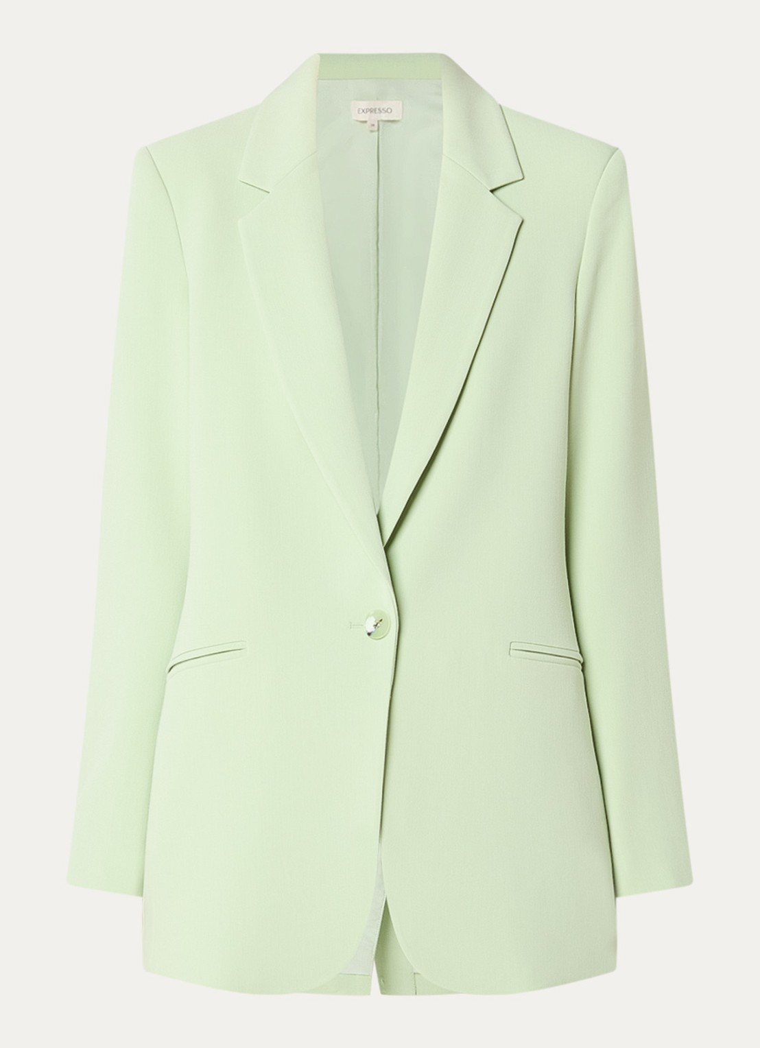 Expresso Blazer met paspelzakken - voorkant 3 lindegroen