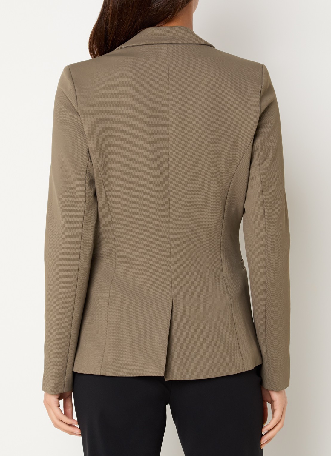 Expresso Blazer met paspelzakken - achterkant 3 mosgroen