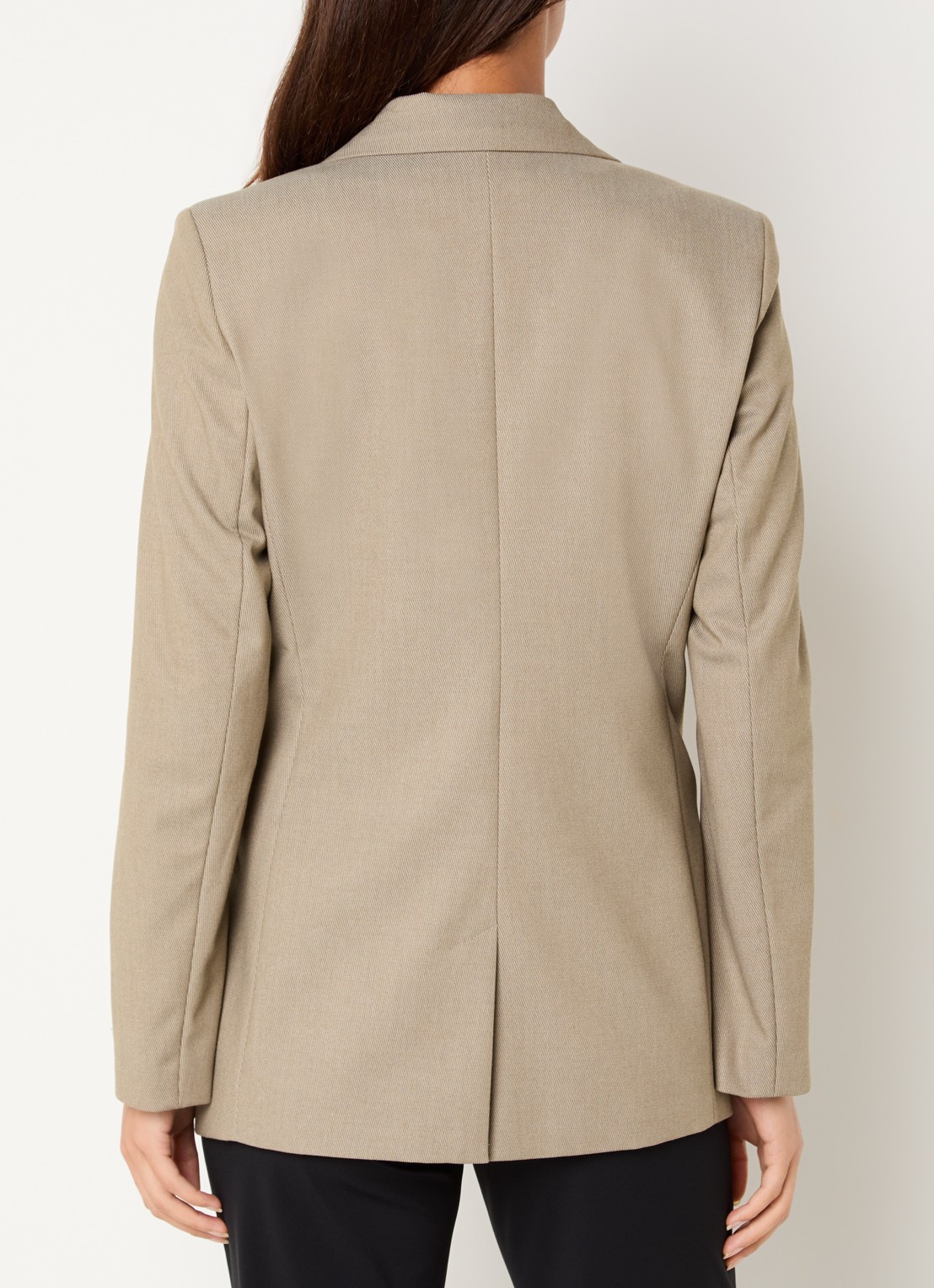 Expresso Blazer met paspelzakken - achterkant 2 khaki