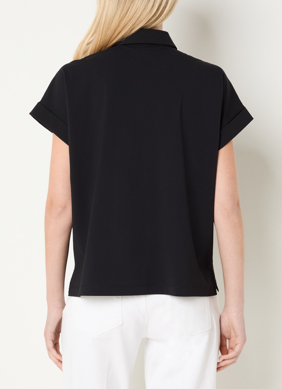 Expresso Blouse met vlindermouw - achterkant zwart
