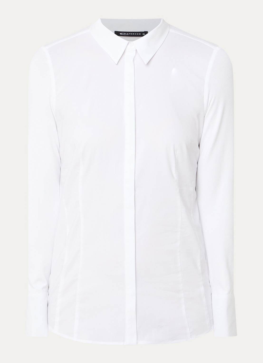 Expresso Blouse van jersey - voorkant wit
