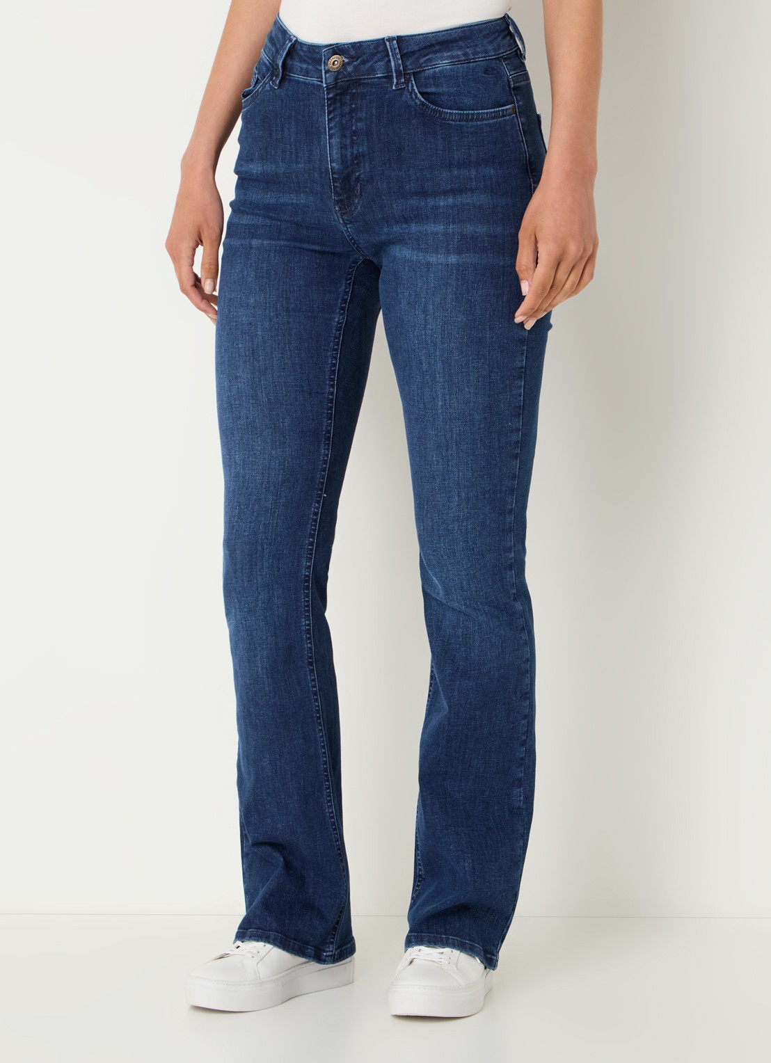 Expresso High waist flared jeans met steekzakken - detail 2 indigo