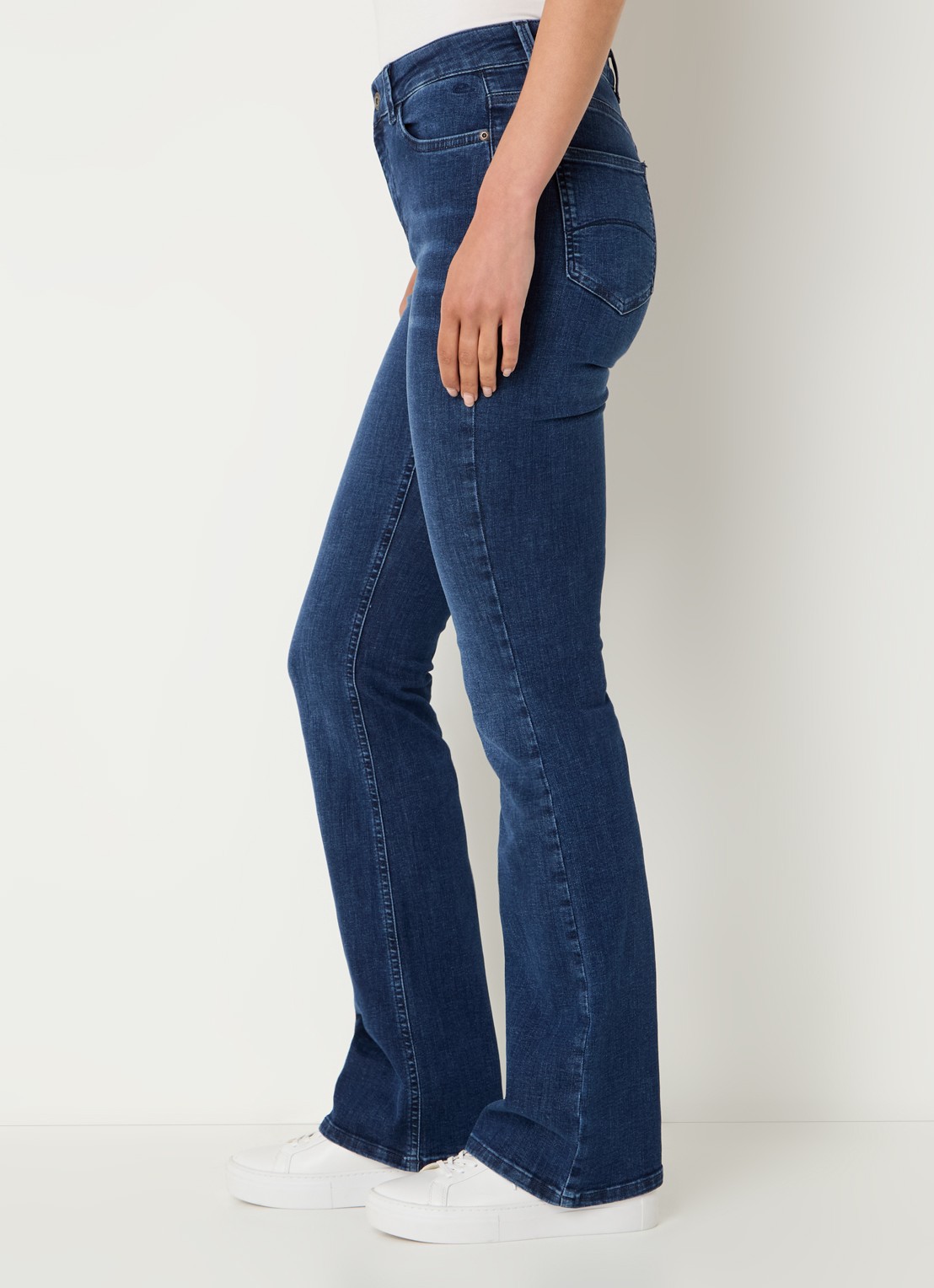 Expresso High waist flared jeans met steekzakken - detail 3 indigo