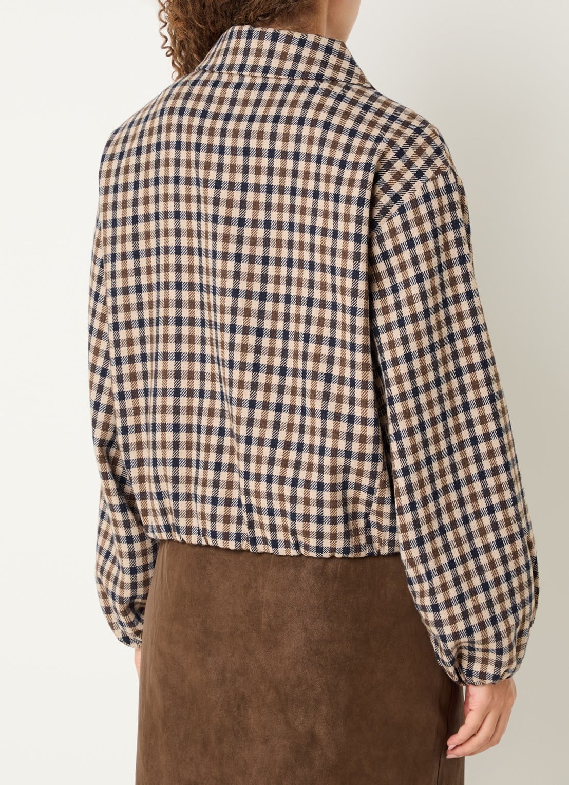 Expresso Jack met steekzakken en kraag - achterkant 4 beige