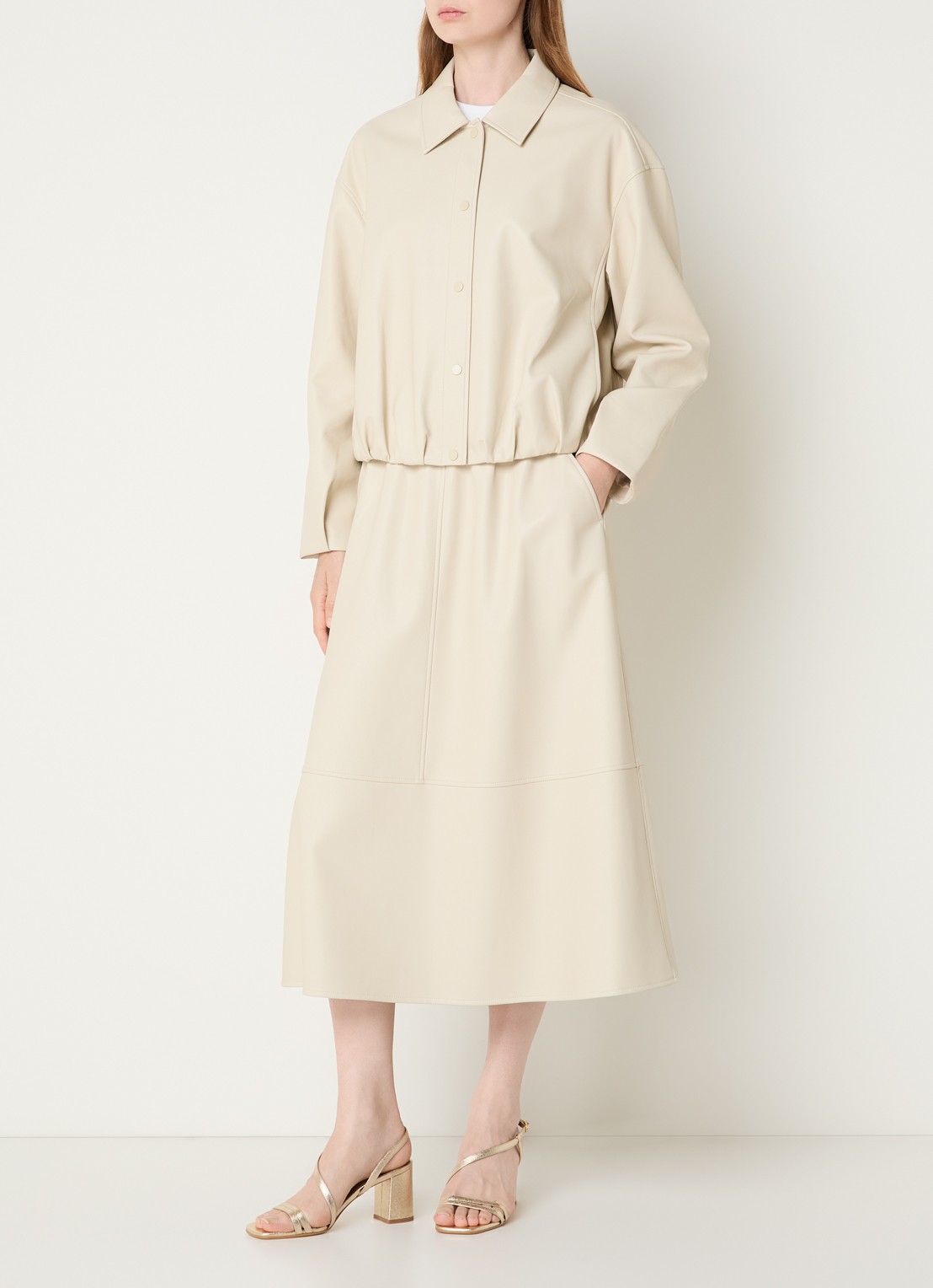 Expresso Jack van imitatieleer - voorkant 2 beige