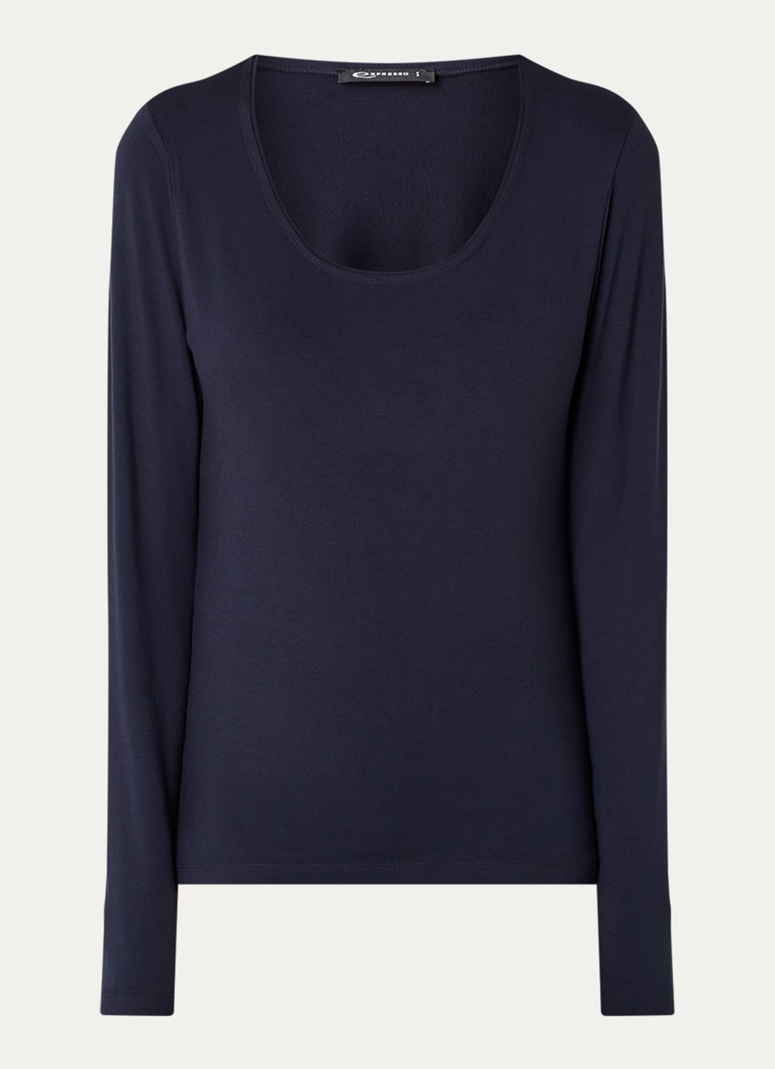 Expresso Longsleeve met ronde hals - voorkant 3 donkerblauw
