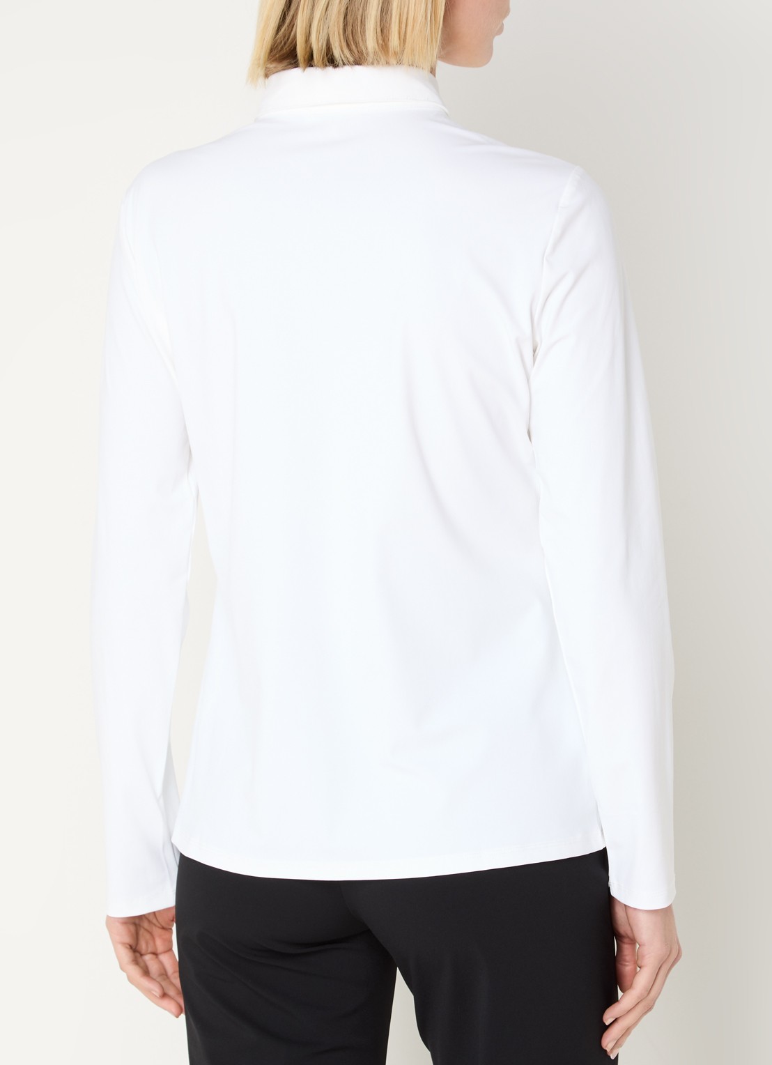 Expresso Noos blouse van travelstof - achterkant wit