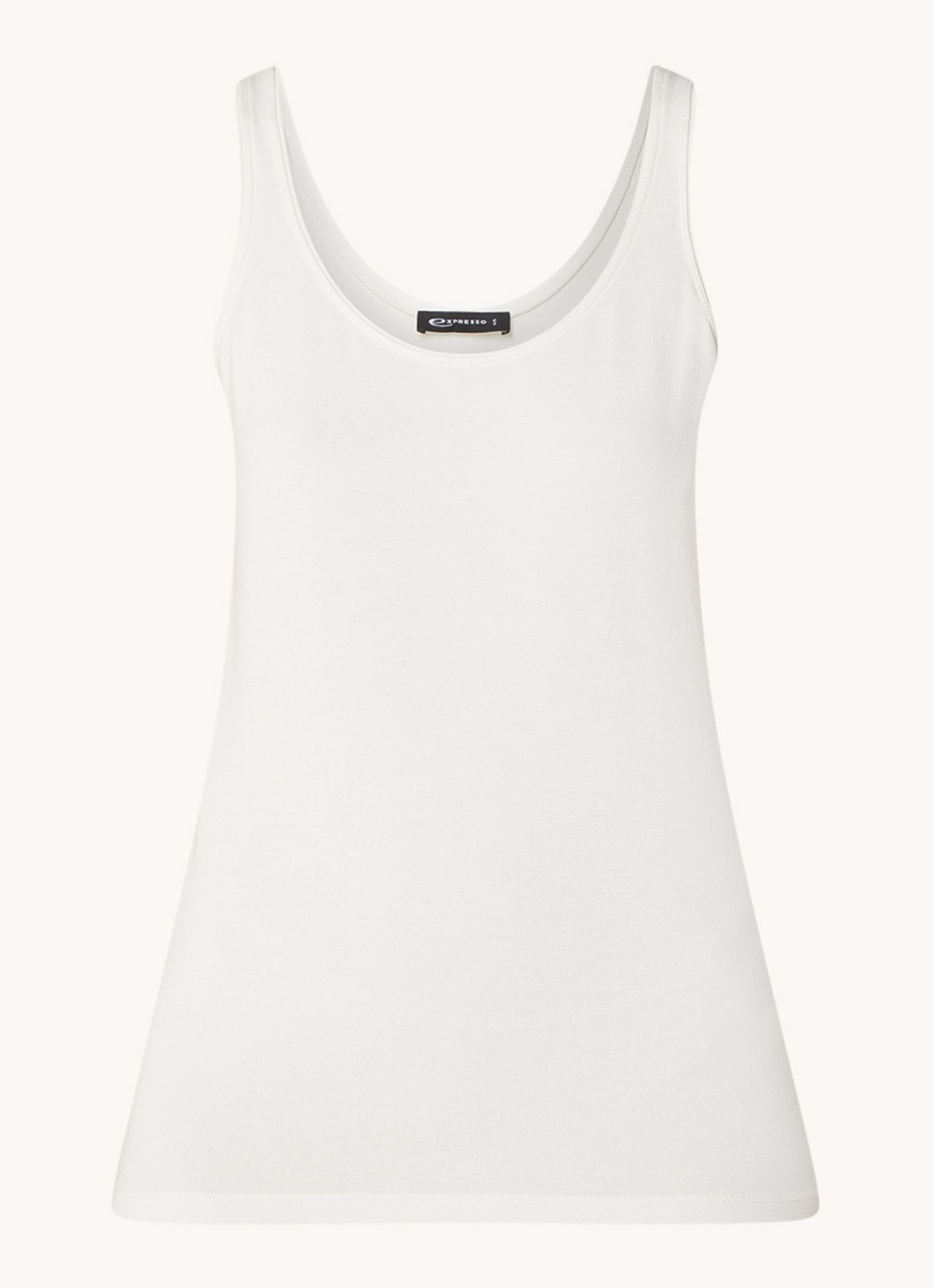 Expresso Singlet met stretch - voorkant 2 gebroken wit