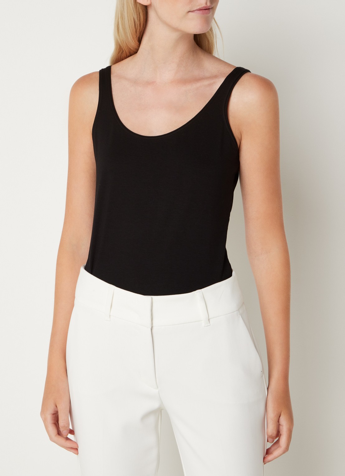 Expresso Singlet met stretch - detail 4 zwart
