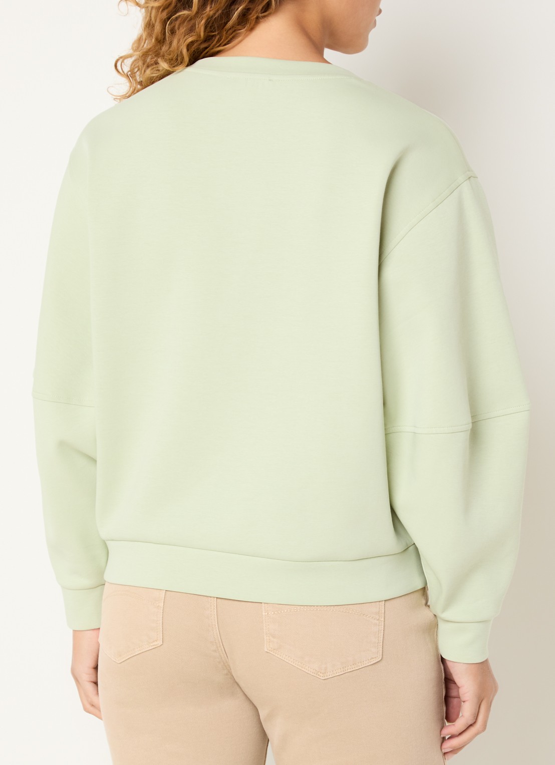Expresso Sweater met ronde hals - achterkant 6 lindegroen