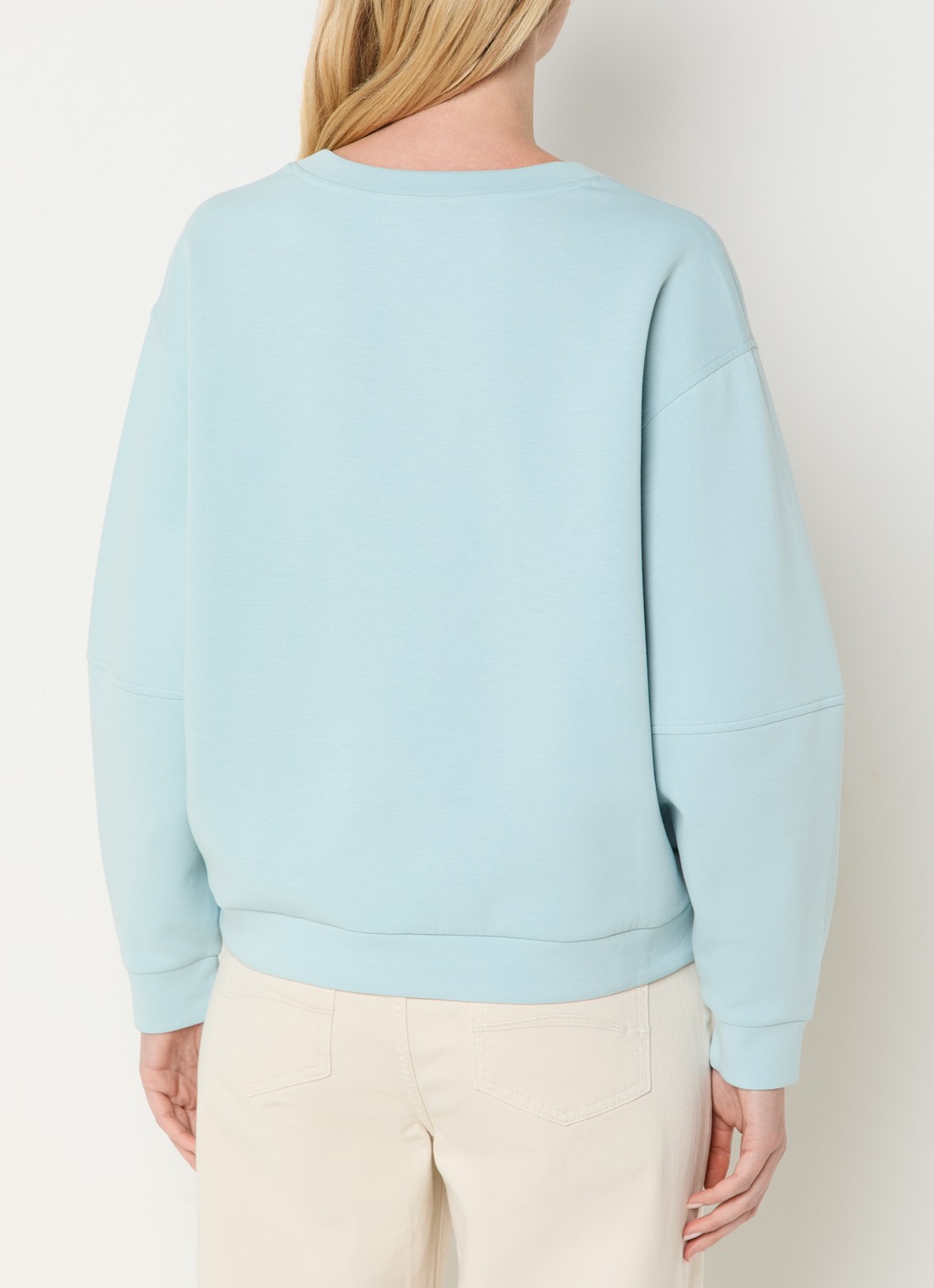 Expresso Sweater met ronde hals - achterkant 4 lichtblauw