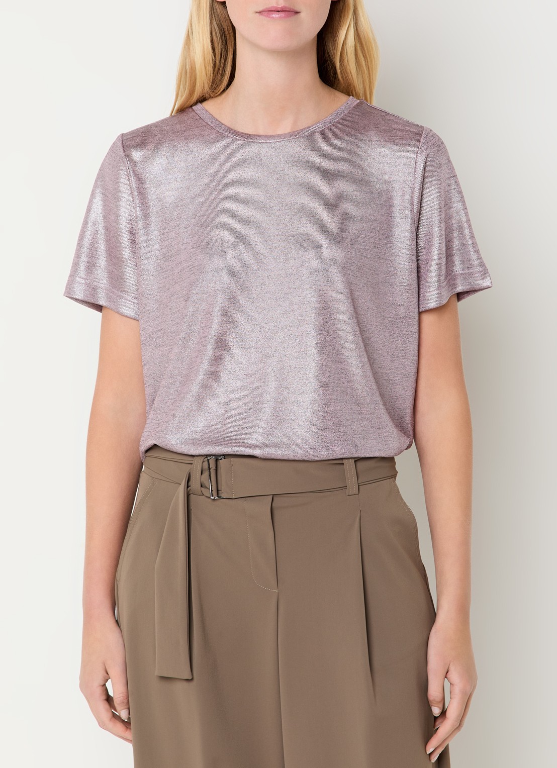 Expresso T-shirt met lurex - detail 4 lila
