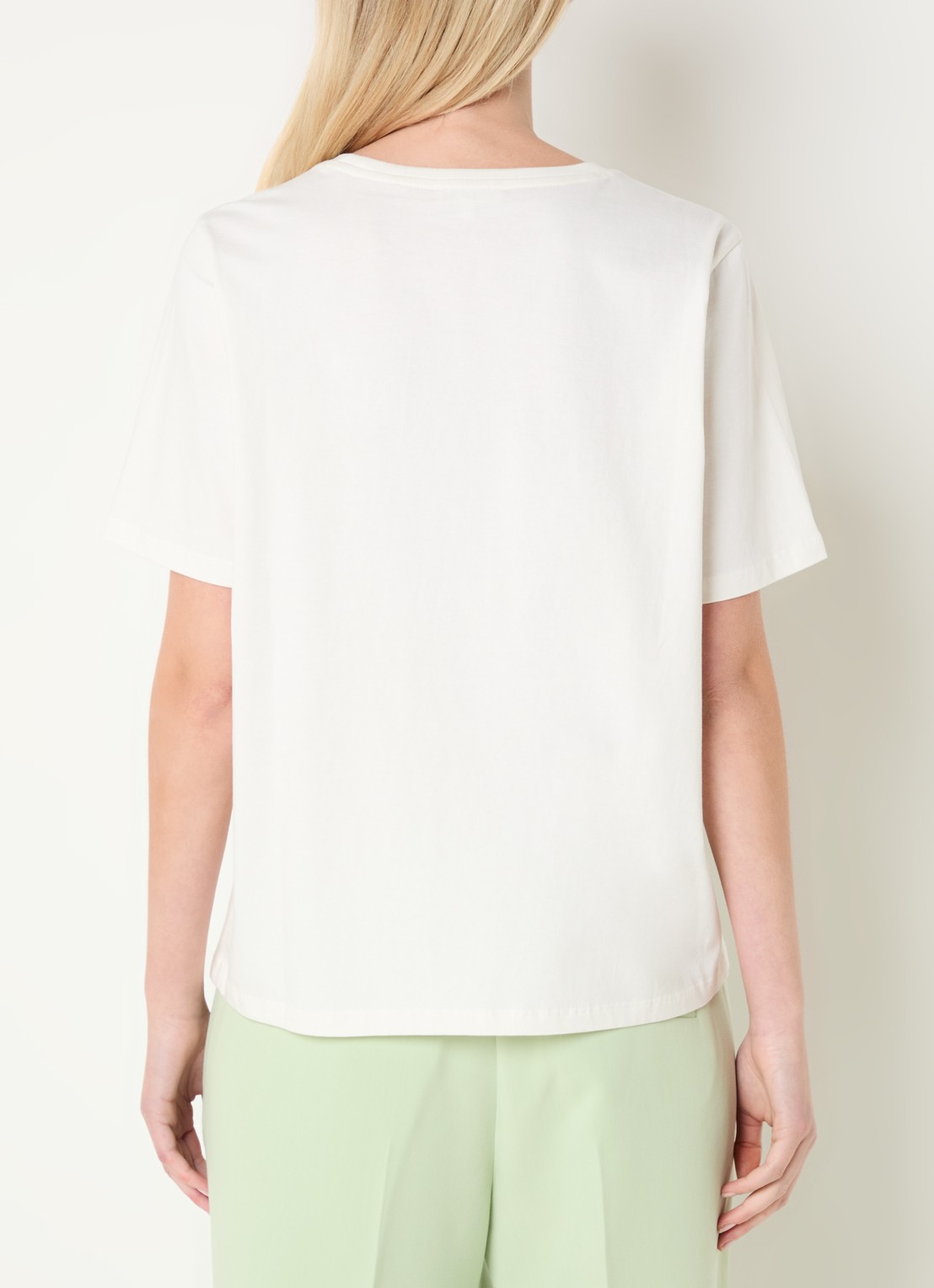 Expresso T-shirt met pailletten - achterkant wit