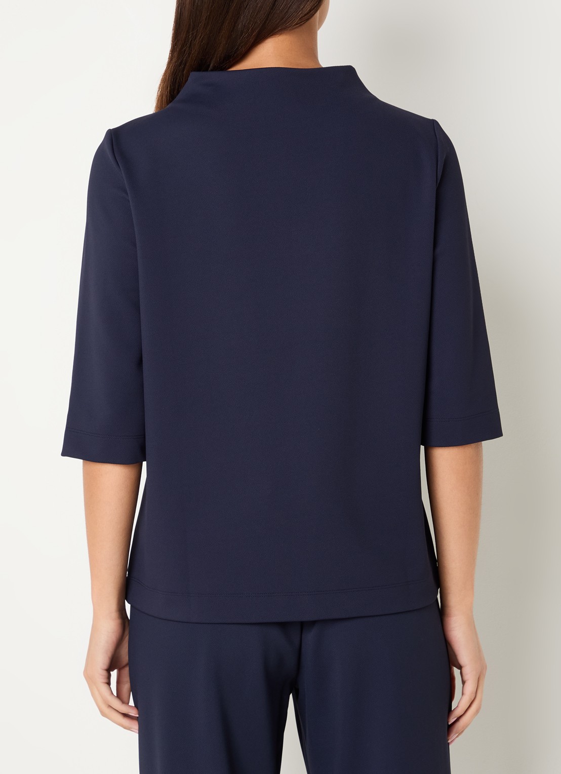 Expresso T-shirt met ronde hals - achterkant 4 donkerblauw