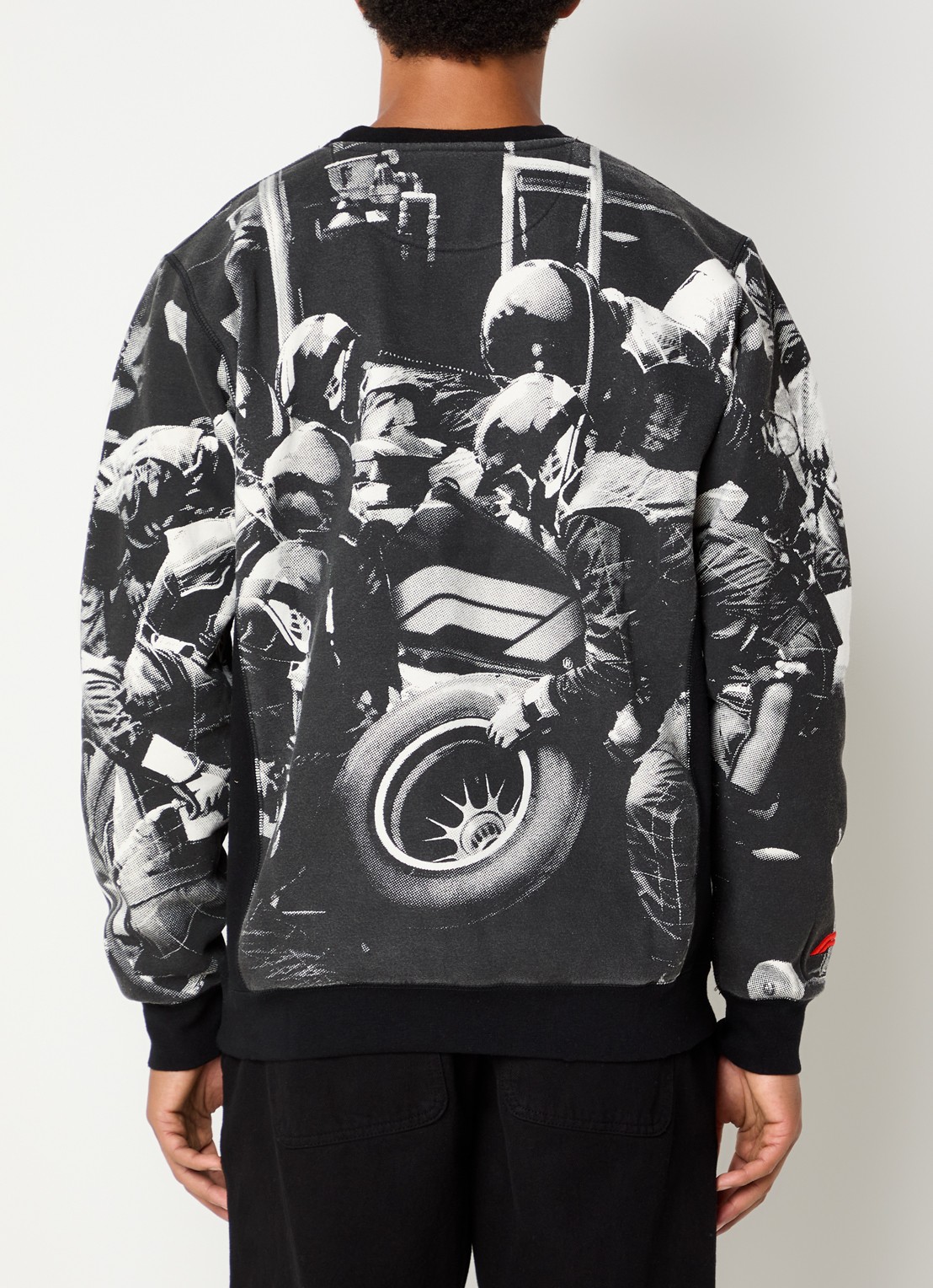 F1 All Hands sweater met print - achterkant 3 zwart