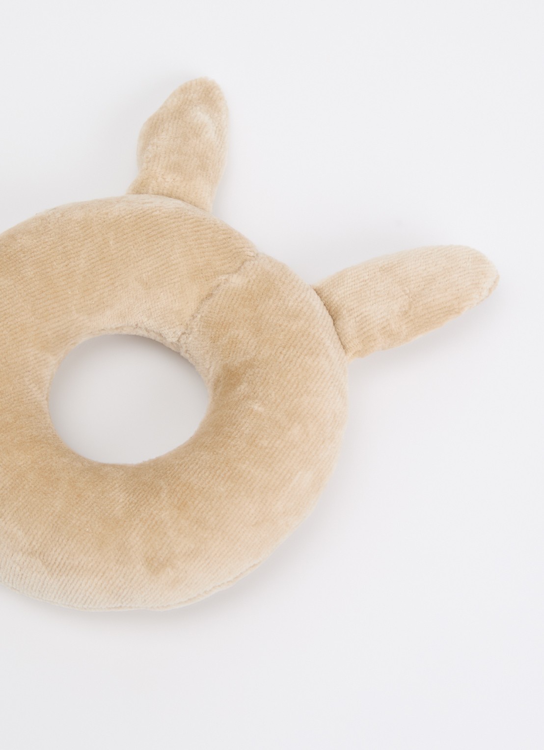 Fabelab Bunny rammelaar - voorkant 2 beige