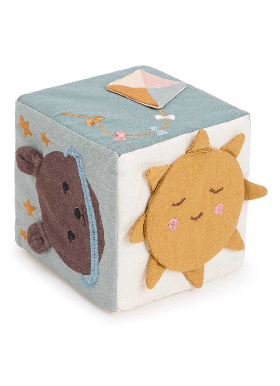 Fabelab Little Flyers activiteiten kubus 11 cm  - voorkant multicolor