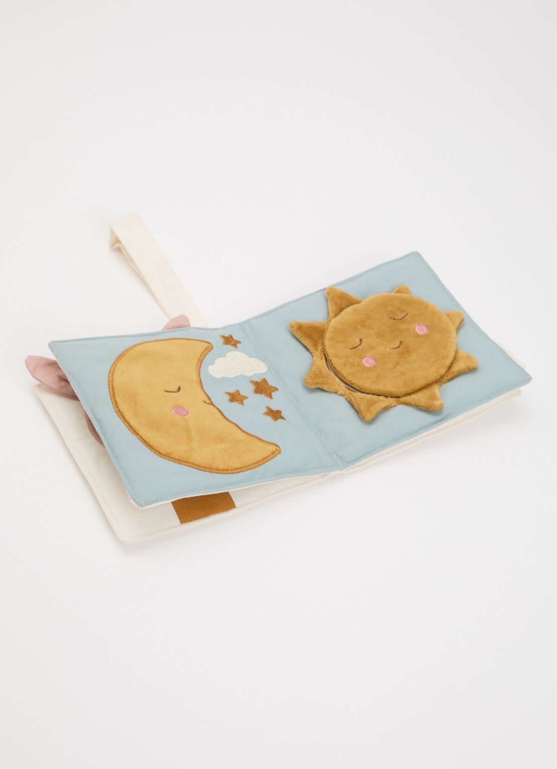 Fabelab Little Flyers babyboekje - voorkant 2 beige
