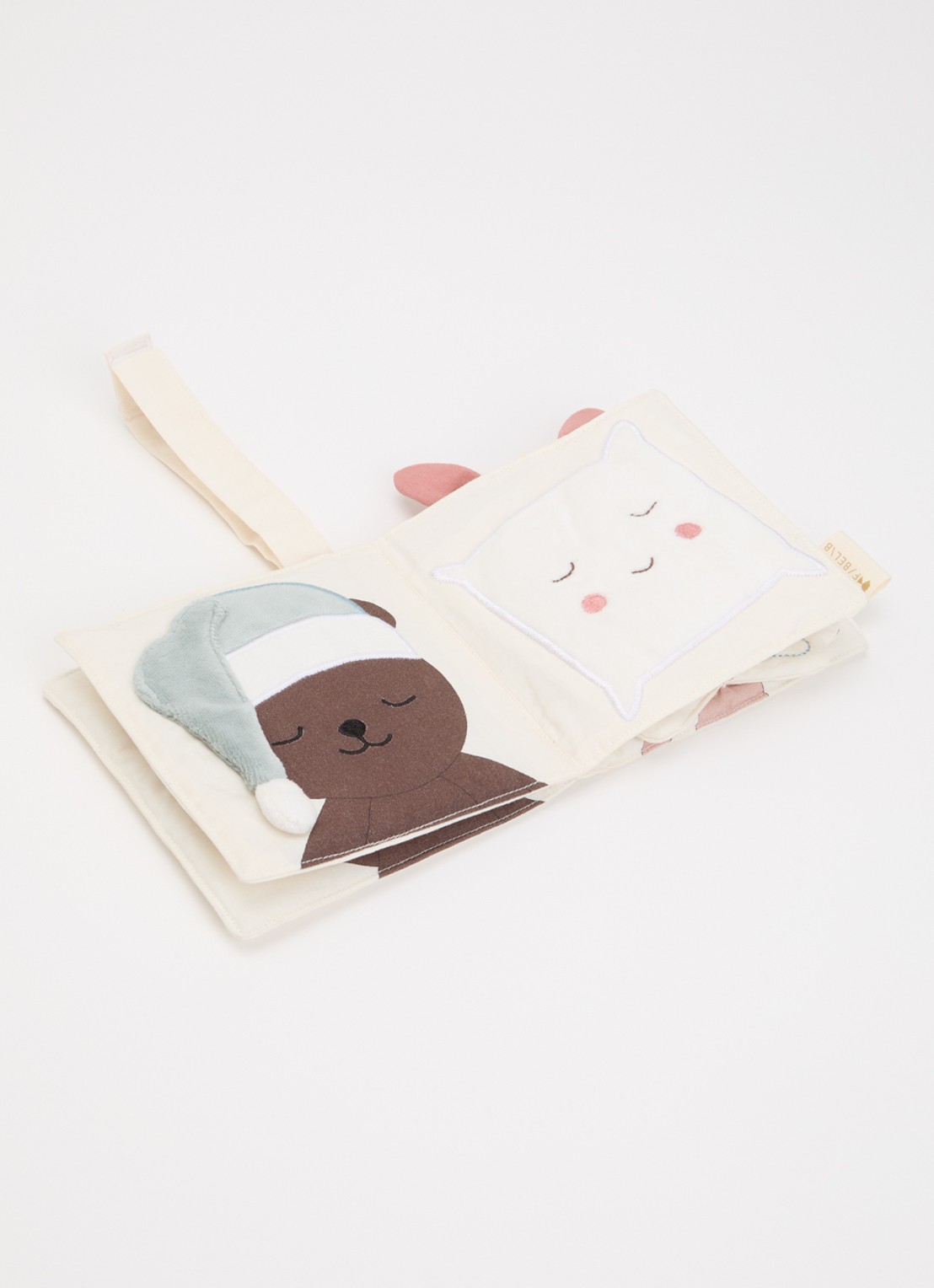 Fabelab Little Star babyboekje  - voorkant 2 beige