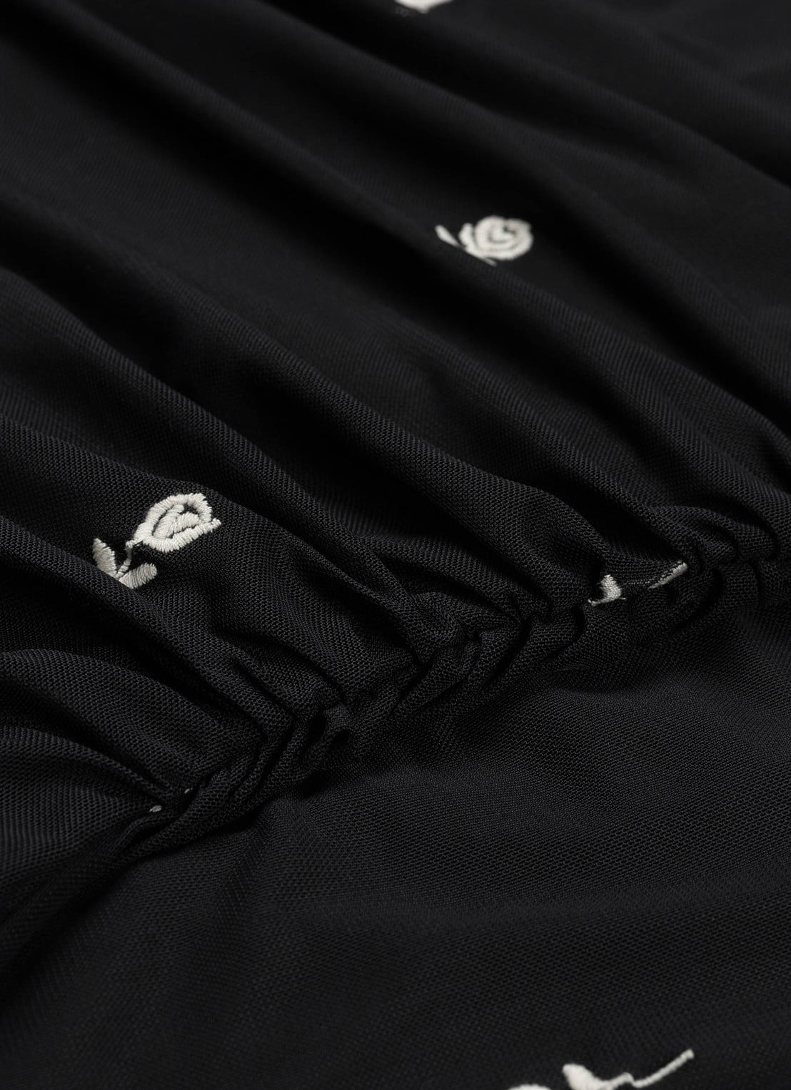 Fabienne Chapot Ashley midi jurk met borduring - detail 2 zwart
