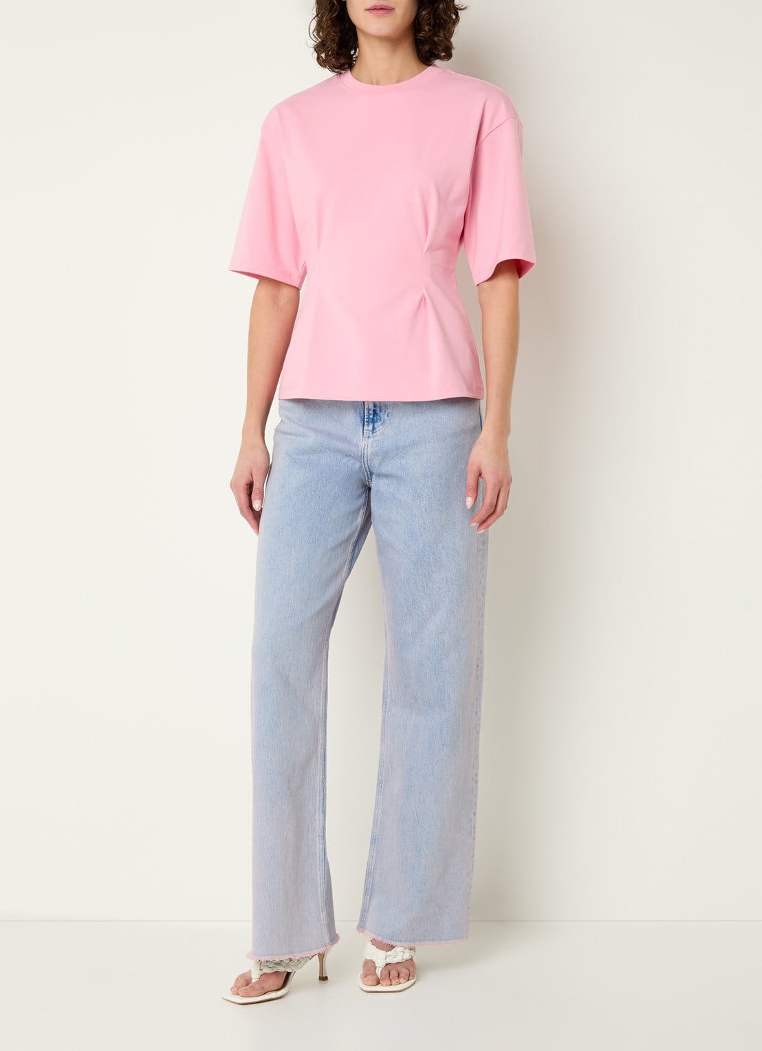 Fabienne Chapot Asta T-shirt met applicatie - voorkant 2 roze