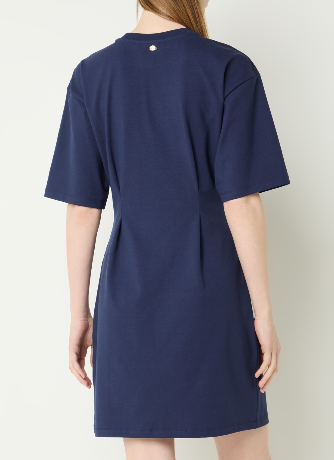 Fabienne Chapot Astan mini jurk met applicatie - achterkant 2 donkerblauw