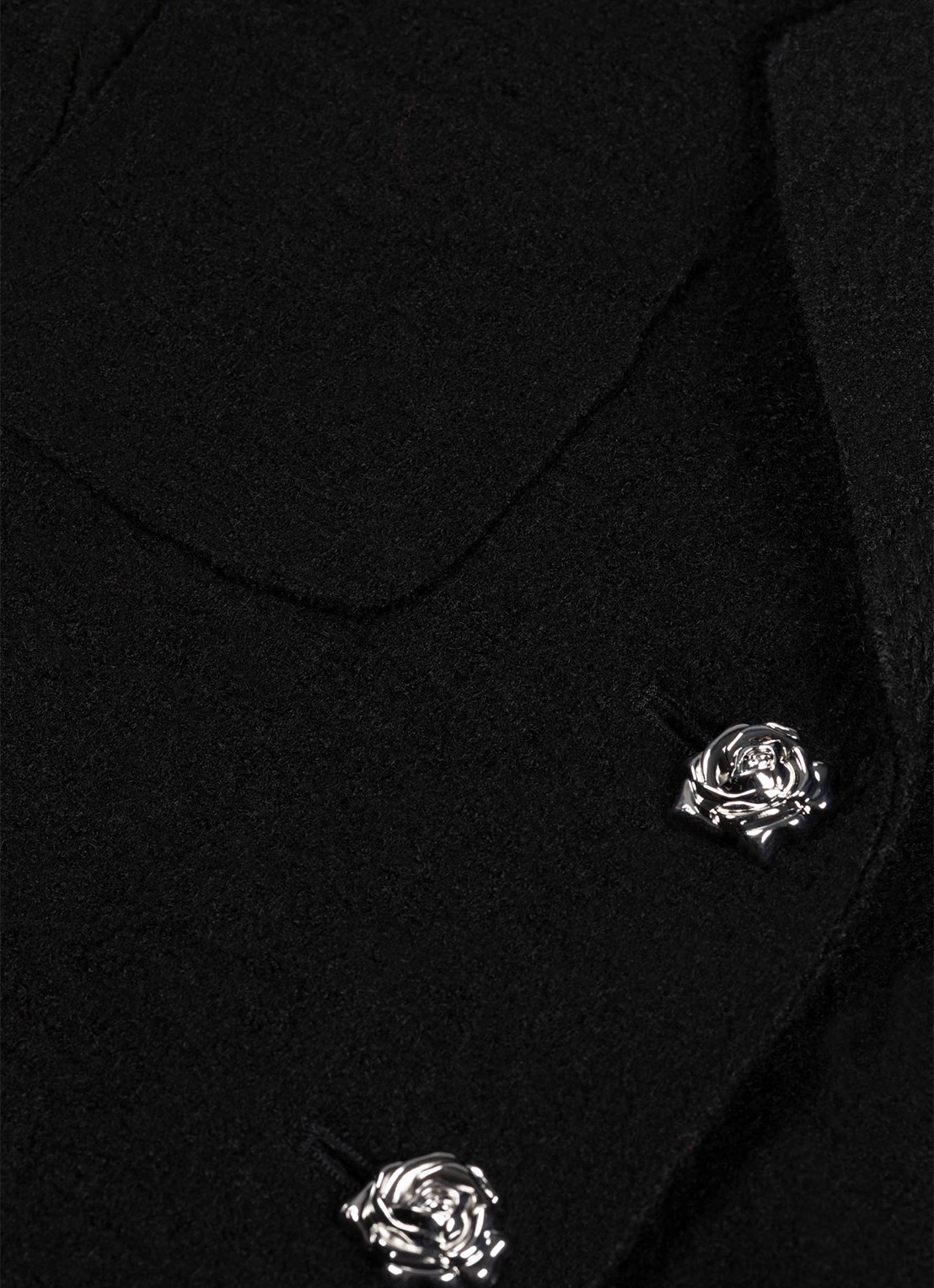 Fabienne Chapot Baby getailleerde blazer in wolblend - detail 2 zwart