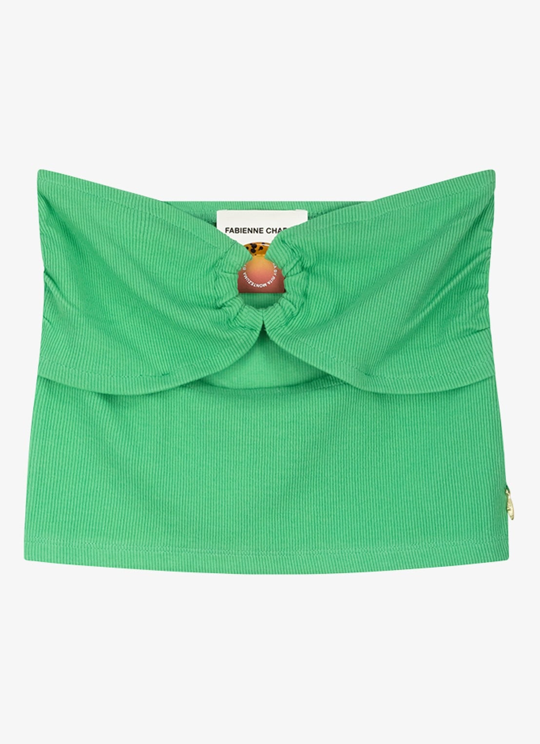 Fabienne Chapot Benita crop top met cut-out detail - voorkant 3 groen