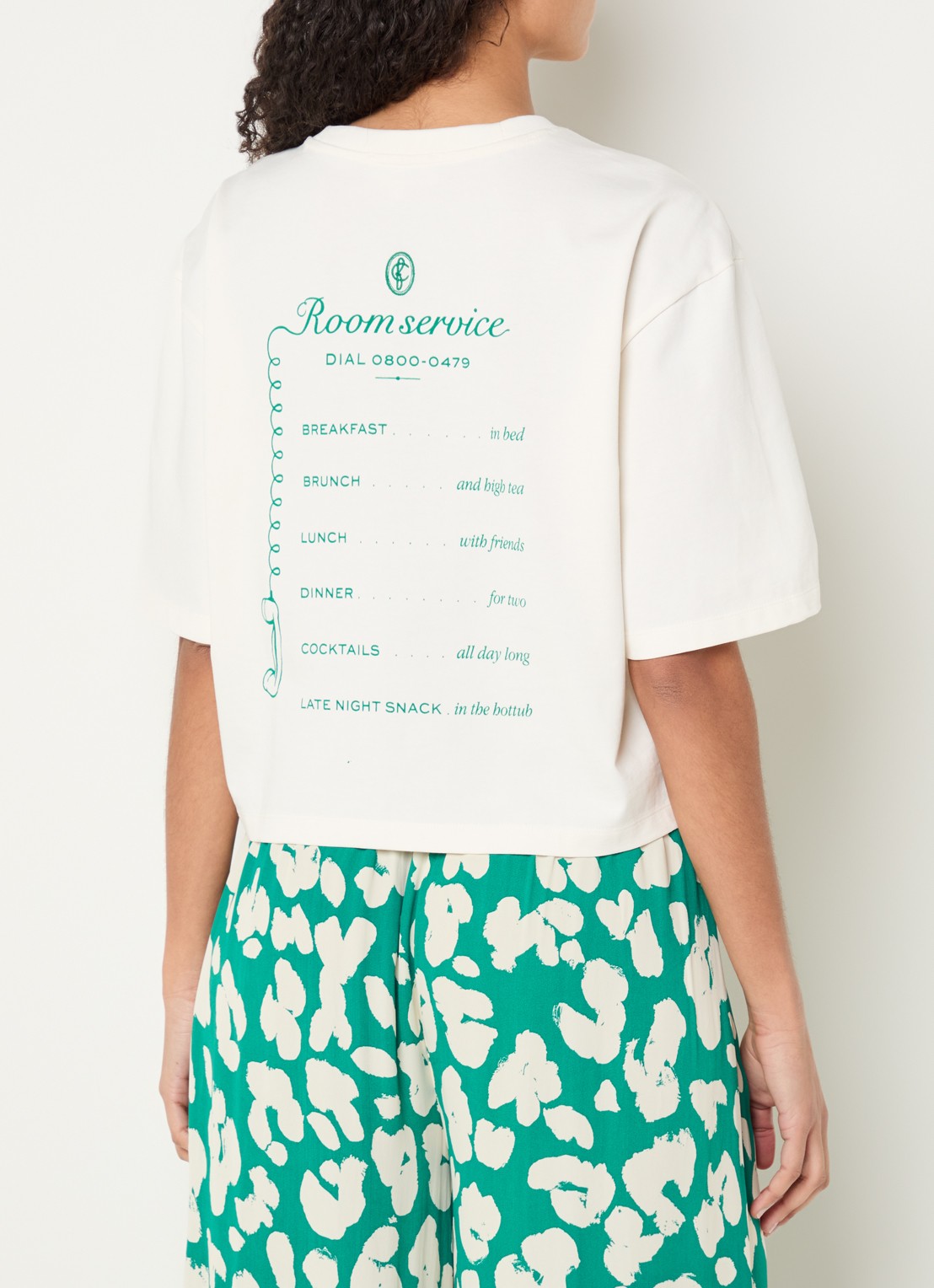 Fabienne Chapot Benja T-shirt met print - detail 4 gebroken wit