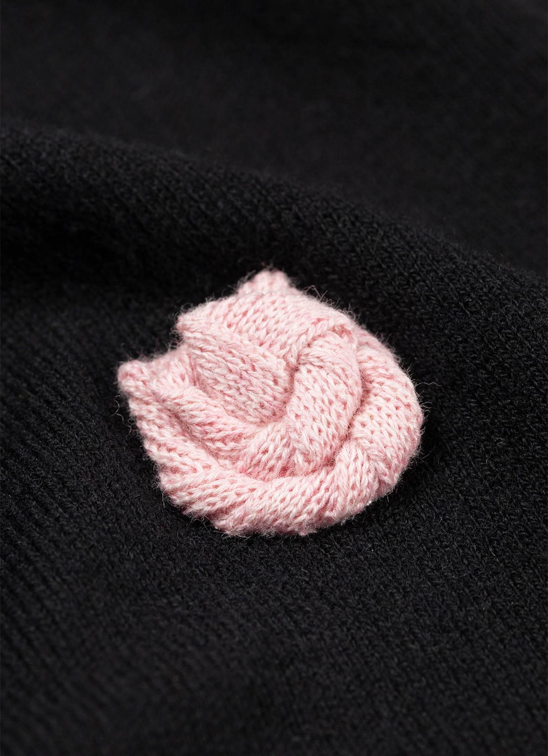 Fabienne Chapot Bibi Rose fijngebreide pullover in wolblend - detail 2 zwart