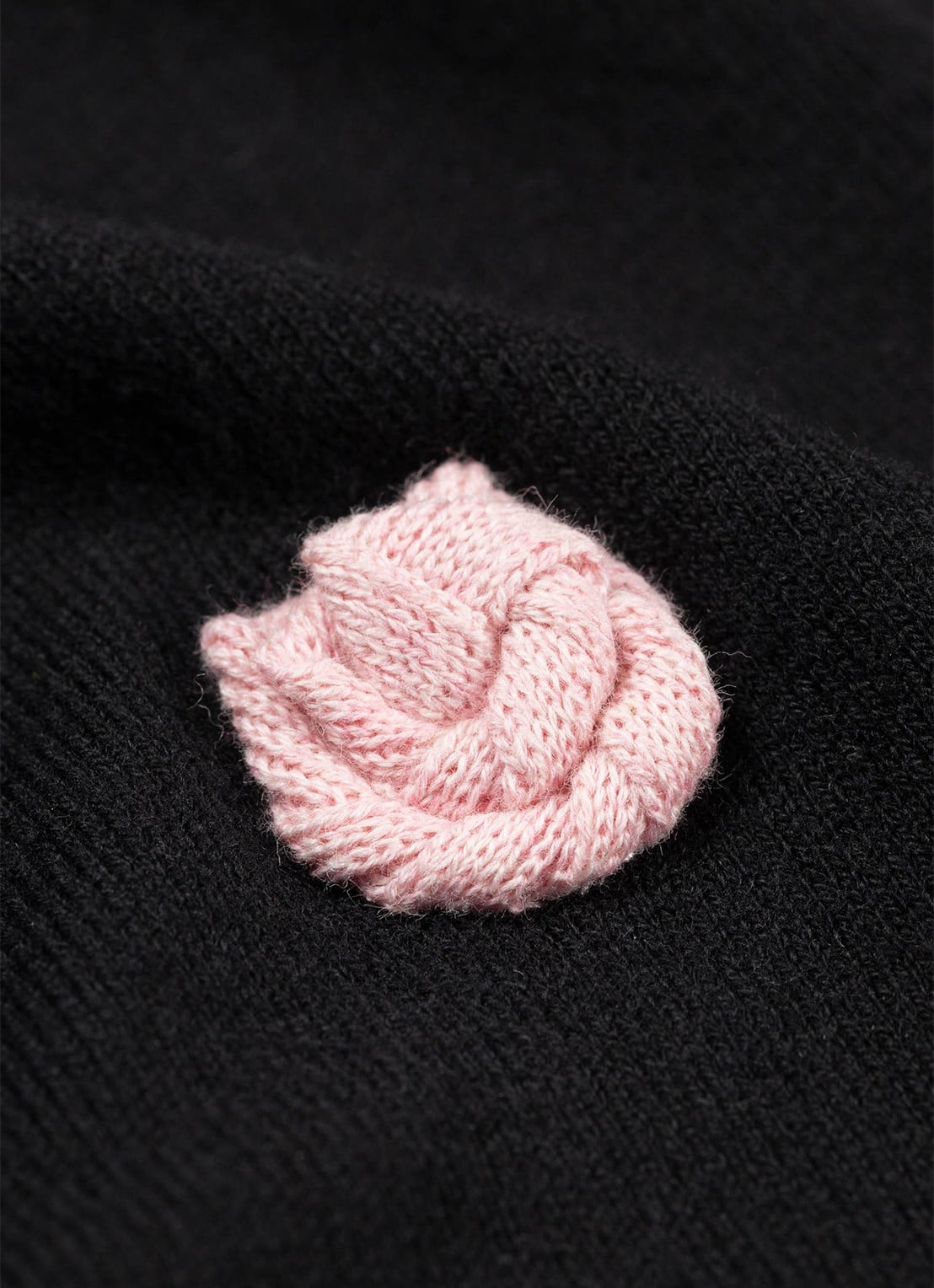Fabienne Chapot Bibi Rose fijngebreide pullover in wolblend - detail 2 zwart