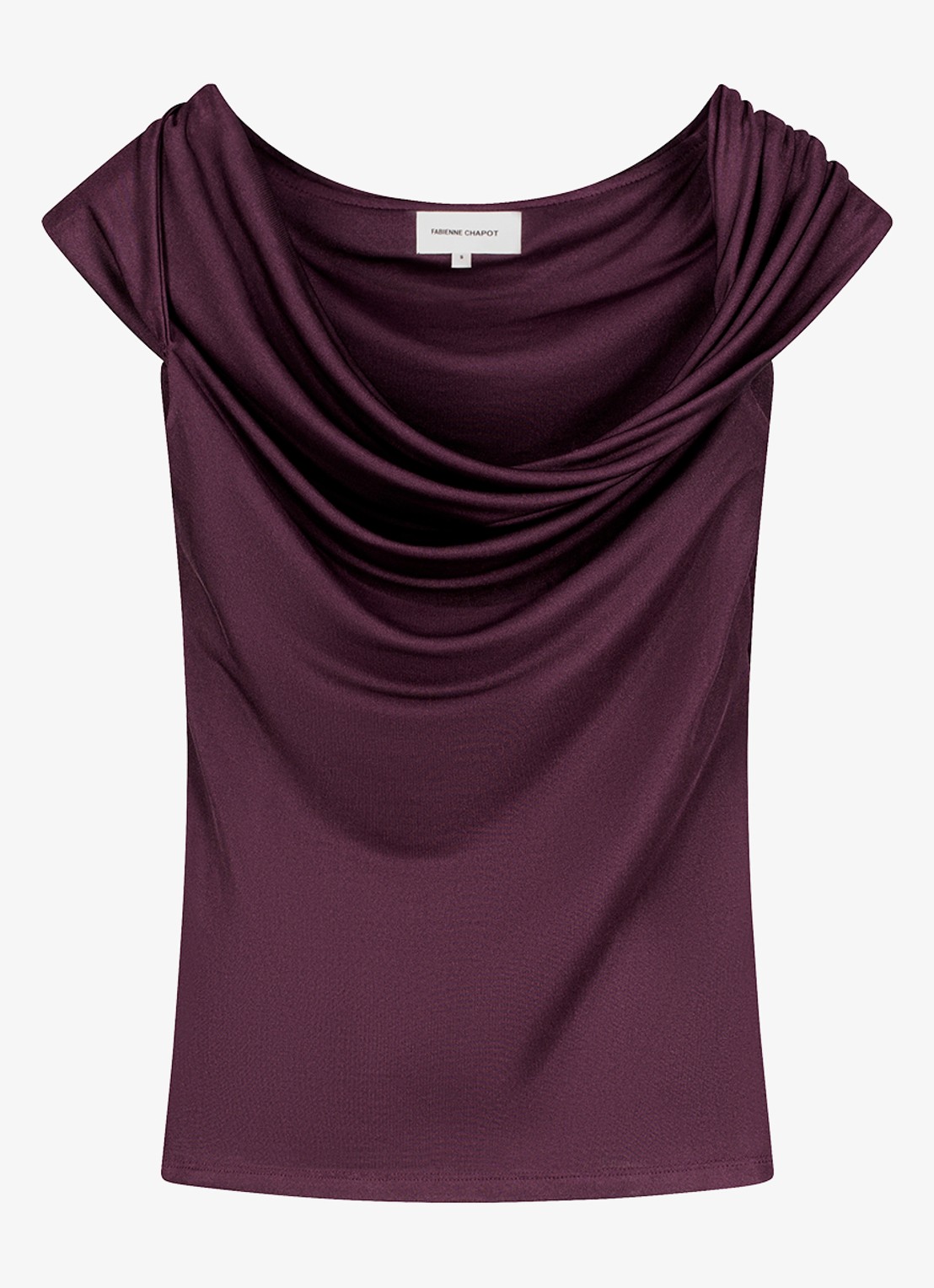 Fabienne Chapot Blyss off-shoulder top - voorkant 3 bordeauxrood